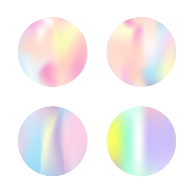 Holographic abstract backgrounds set