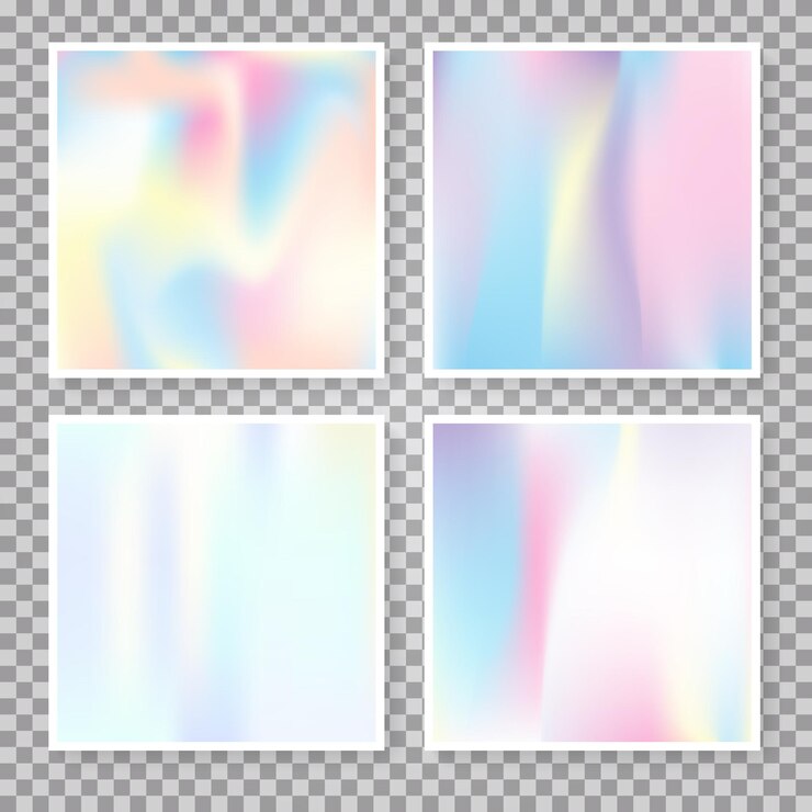 Vector ホログラフィック抽象的な背景セット