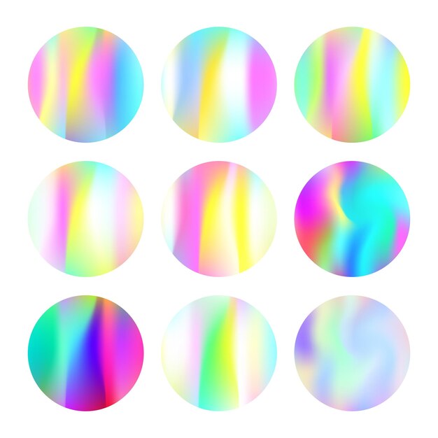 Holographic abstract backgrounds set