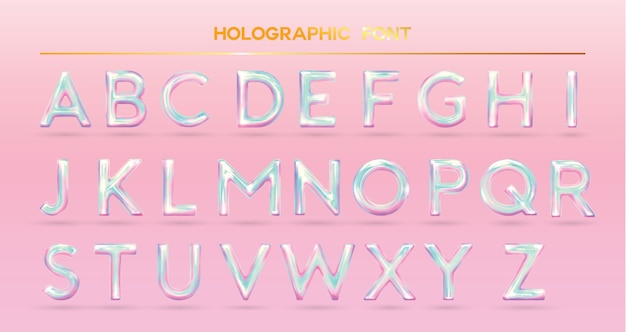 Holographic alphabet