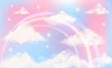 Premium Vector | Holographic fantasy rainbow unicorn background ...