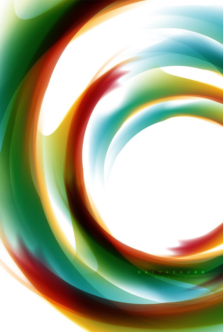 Vector holographic fluid colors flow colorful liquid mixing colours motion concept