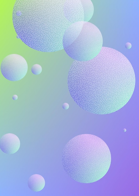 Vector holographic fluid with radial circles