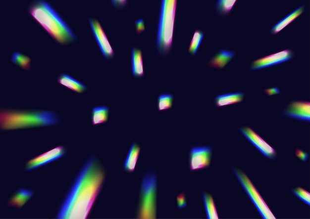 Vector holographic foil background iridescent holographic foil