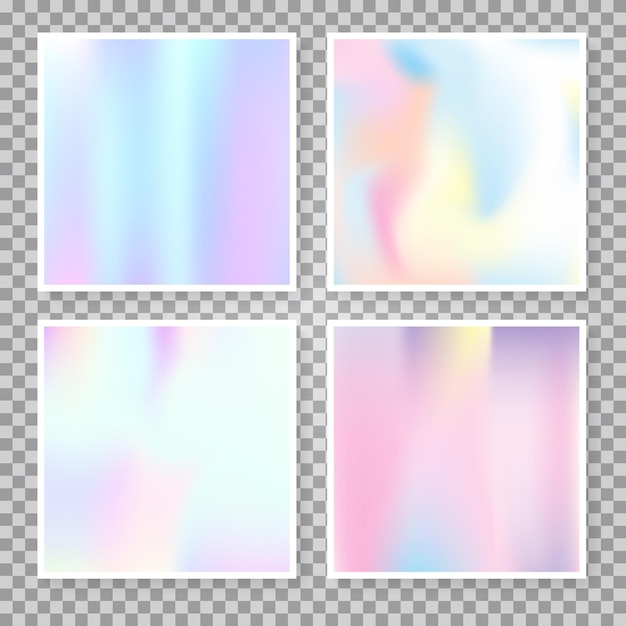 Holographic foil backgrounds set