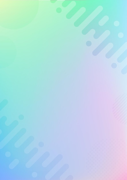 ベクトル ホログラフィック箔パステルレインボーグラデーション抽象的なソフトパステルカラーの背景