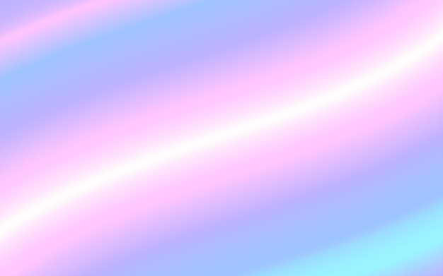 Holographic gradient mesh vector background. pastel rainbow texture