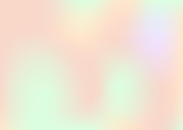 Голографическая градиентная неоновая векторная иллюстрация Модный пастельный радужный фон единорога