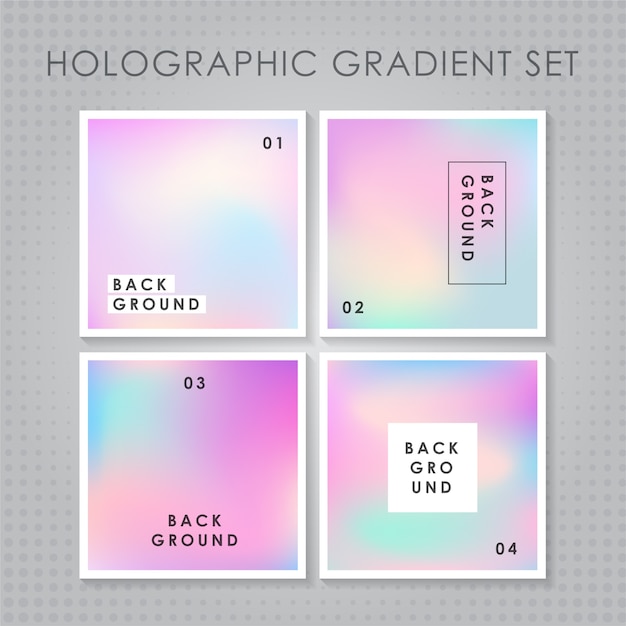 Holographic gradient set