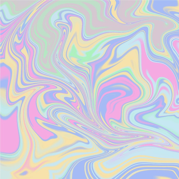 Holographic liquid abstract background