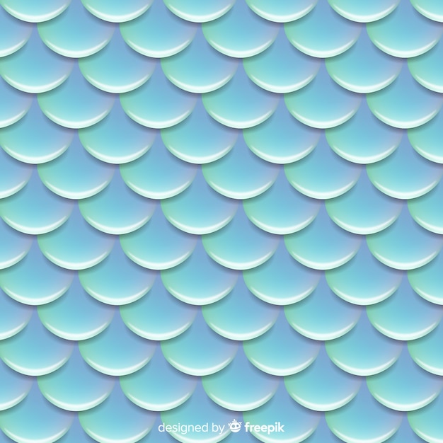 Vector holographic mermaid tail background