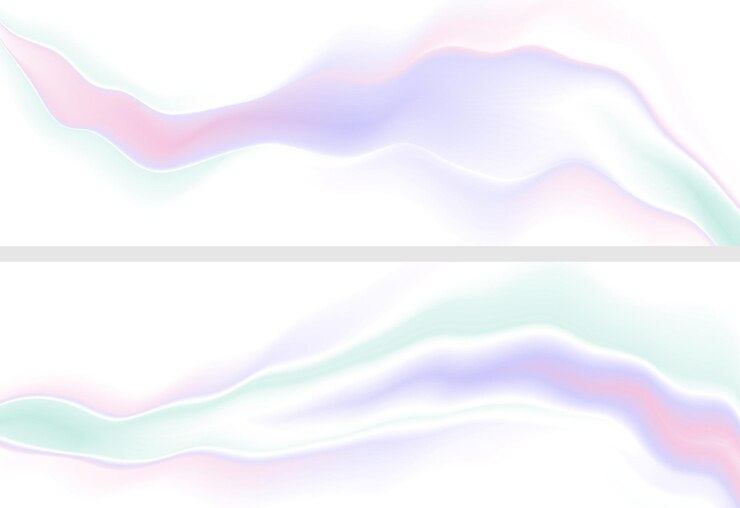 Vector holographic neon trend 80s vector banners