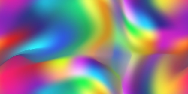 Premium Vector | Holographic rainbow abstract seamless pattern vibrant ...