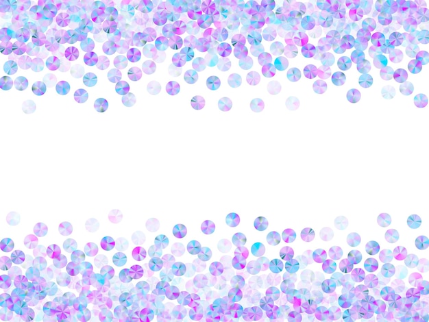 Vector holographic tinsels confetti placer vector illustration bright