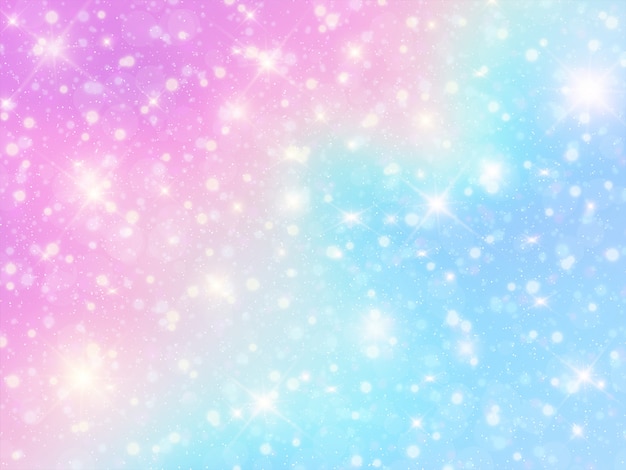 Vector holographic unicorn background