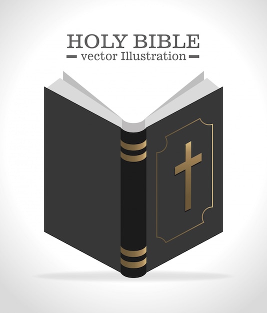 Vector holy bible book