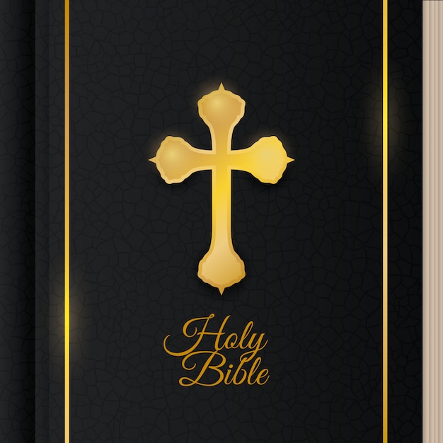 Vector holy bible design.