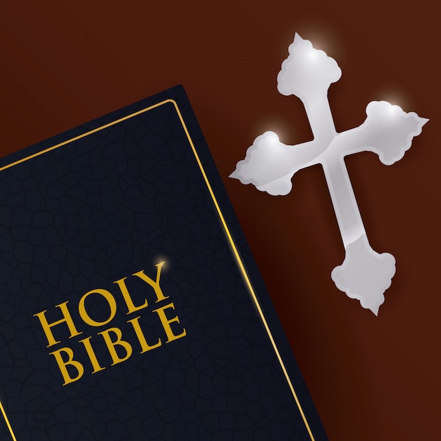 Vector holy bible design.