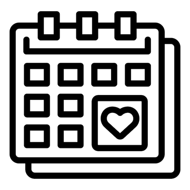 Vector holy calendar icon outline vector scripture catholic