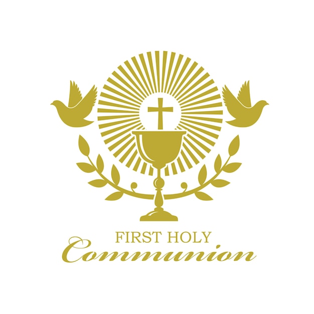 Vector holy communion icon