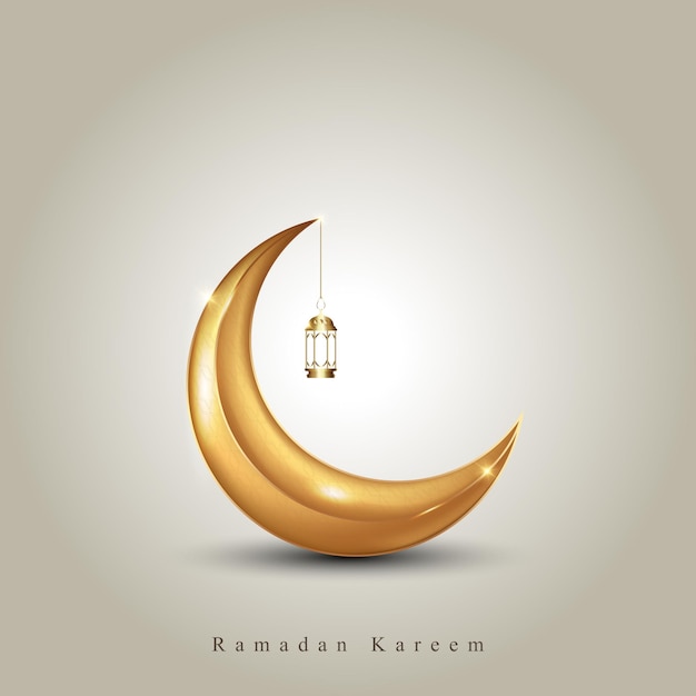 Holy Ramadan Kareem moon. Month of fasting for Muslims.