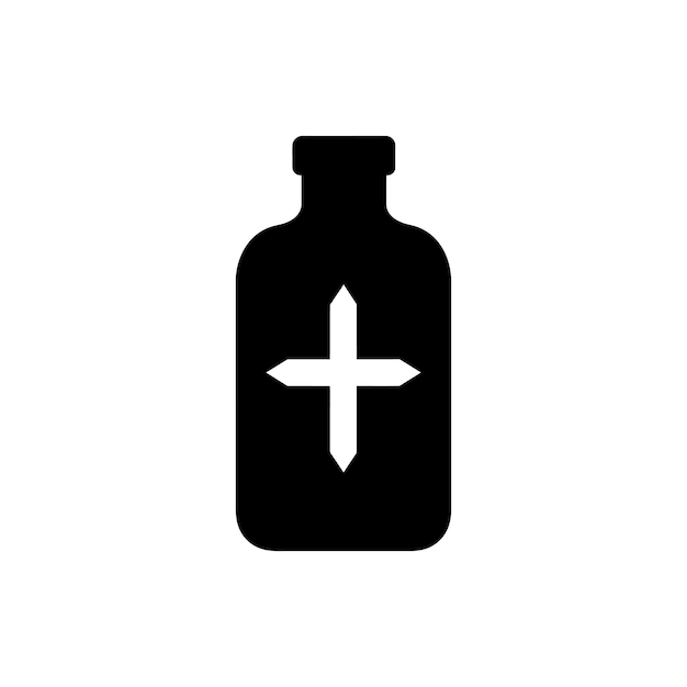 Holy water bottle icon