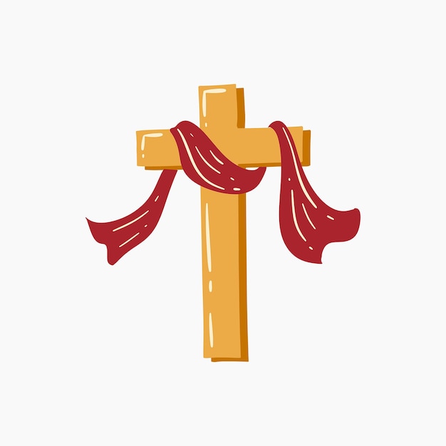 Vector holy week cross illustration