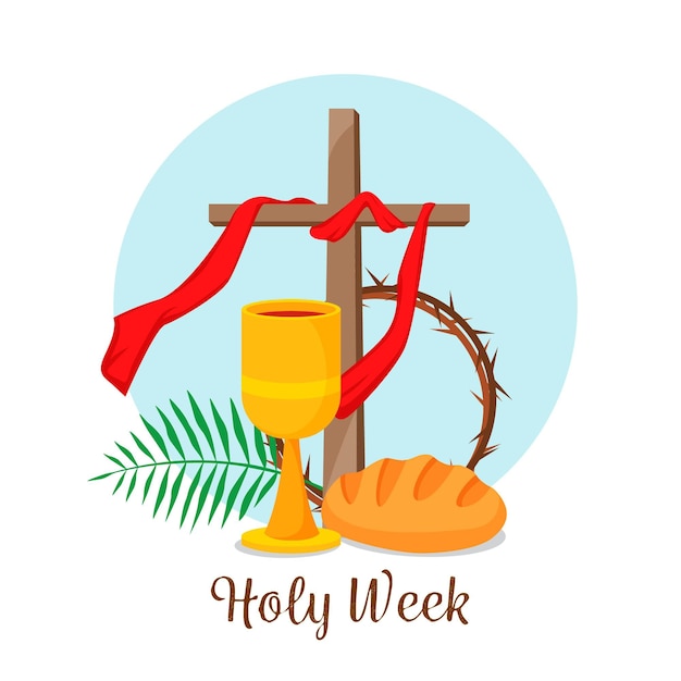 Vector holy week illustration