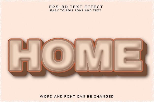 Home 3D-teksteffect