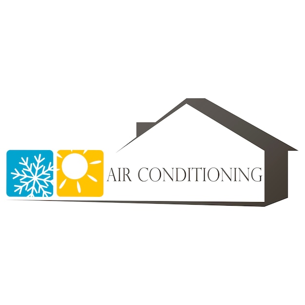 Home airconditioner en verwarming symbool