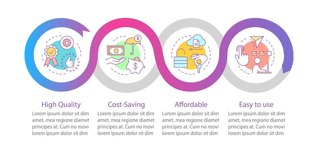 Home automation vector infographic template smart house business presentation design elements data visualization with steps and options process timeline chart workflow layout with linear icons