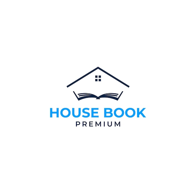 Vector home book logo design concept vector illustration