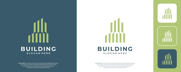 home building logo modern icon template design