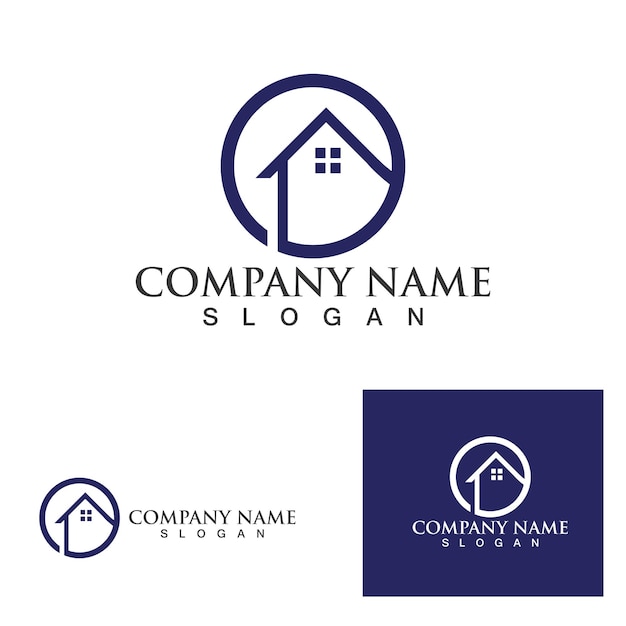 Home buildings logo and symbols icons template