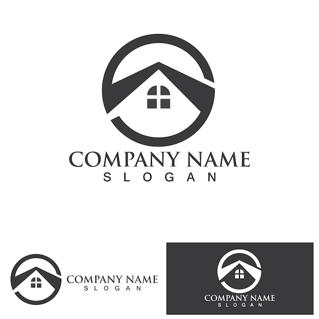 Home buildings logo and symbols icons