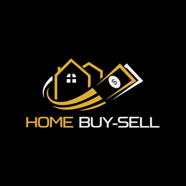 Vector home buy sell logo