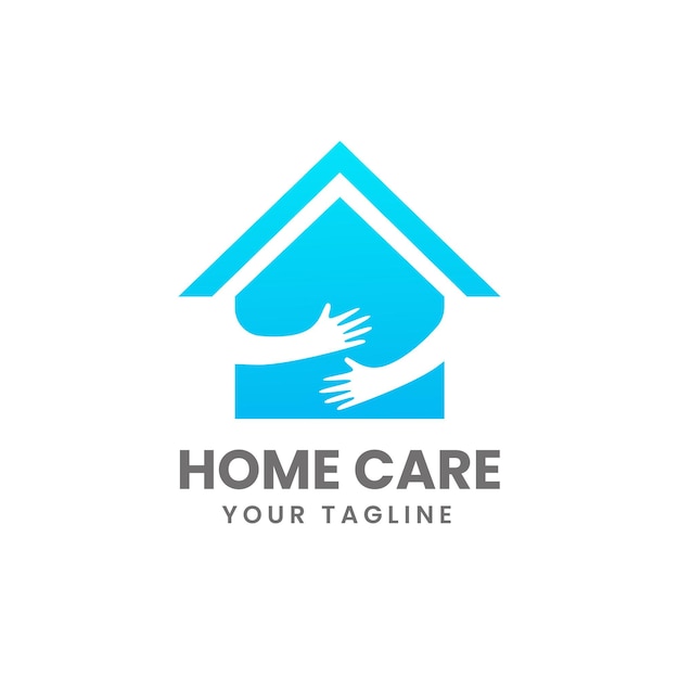 Vector home care creative logo design