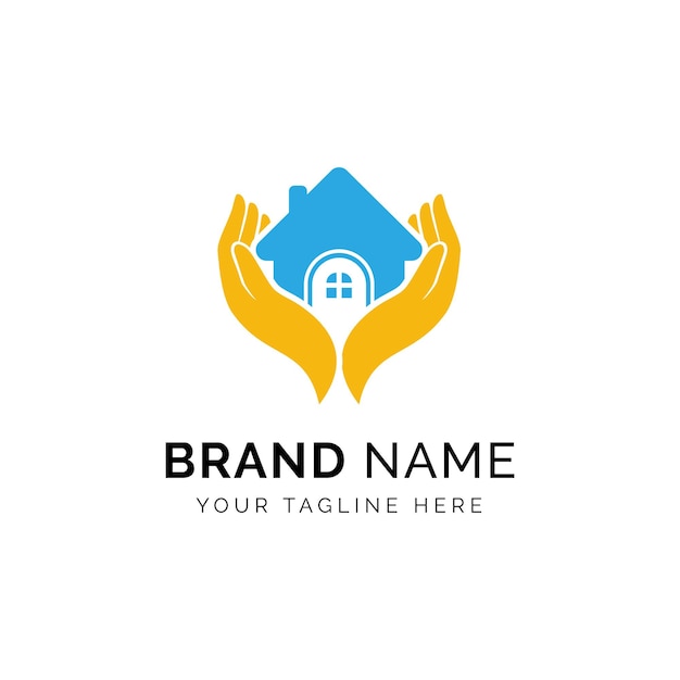 Home care logo design vector icon symbol