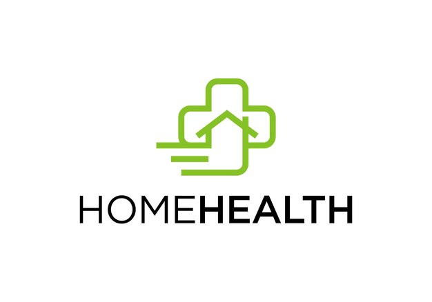 home care logo health and medical illustration vector design