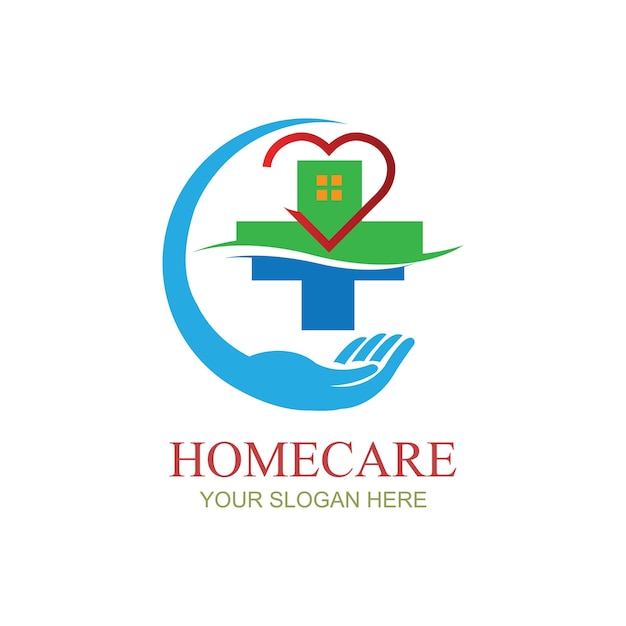 Vector home care logo template medical home logo