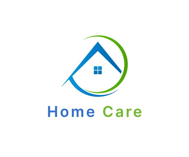 Vector home care vector icon logo template for industrial business