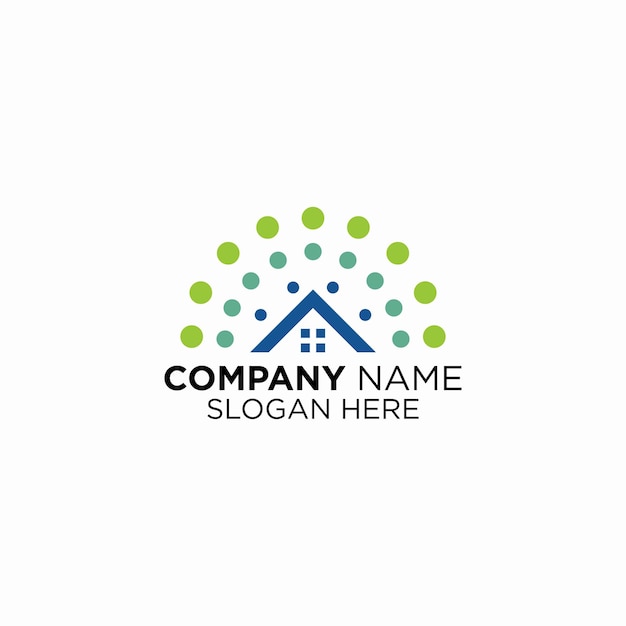 home center logo design vector, building logo inspiration