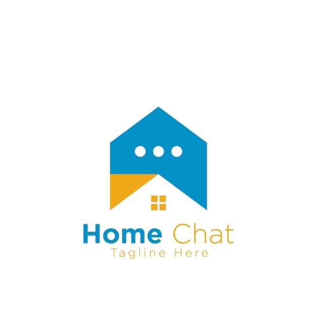 Home chat logo with a house and a house