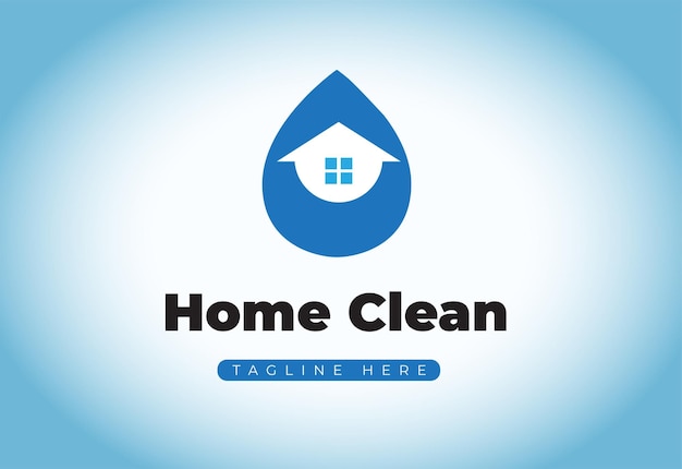 Home clean logo vector idea