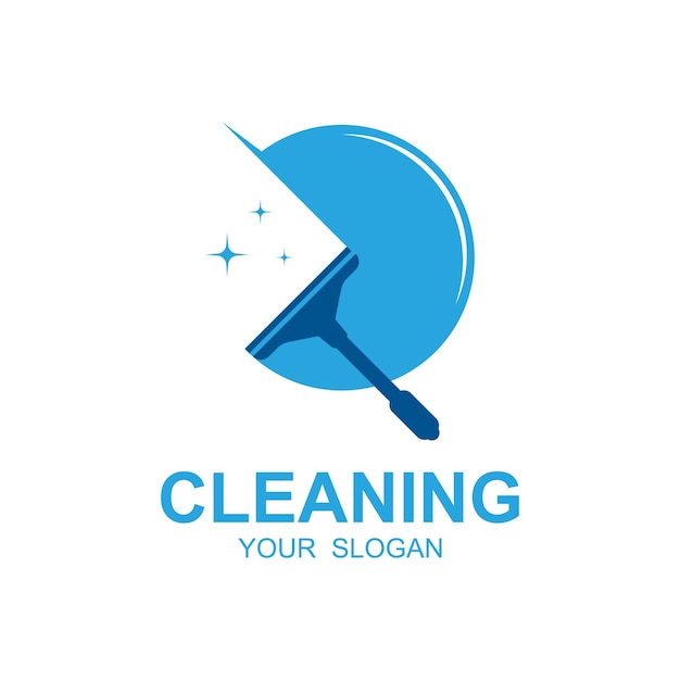 Home Cleaning Services Logo Design Vector This logo is perfect for cleaning and maintenance service