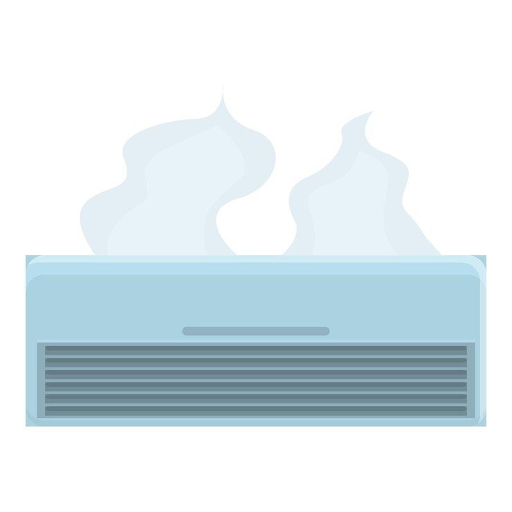 Vector home climate inspection icon cartoon vector air conditioner repair maintenance service