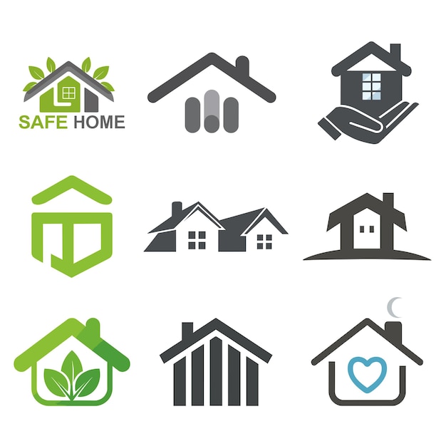 Home collection symbol modern designs for business