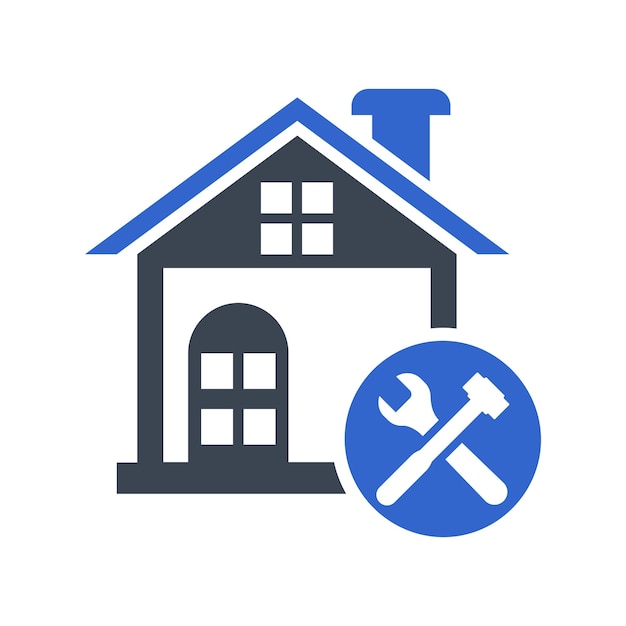 Vector home construction icon