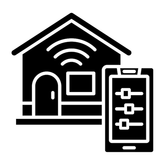 Vector home control icon