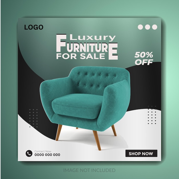 Home Decor Furniture Sale Social Media Post Ad Design Ideas
